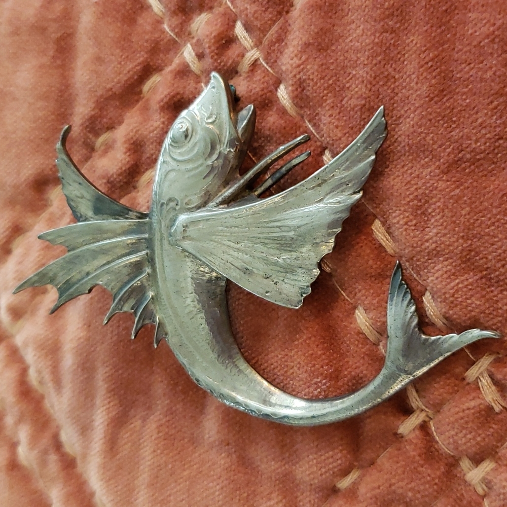 Guglielmo Cini Sterling brooch Italian